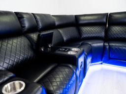 Foster Electric Recliner Corner Sofa Aire Leather - thumbnail 8