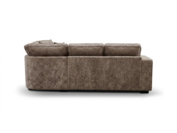 Chestnut Espresso Corner Sofa Enzo Fabric - thumbnail 4