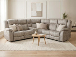 Lawson Cream Electric Corner Recliner Sofa Modular - thumbnail 2