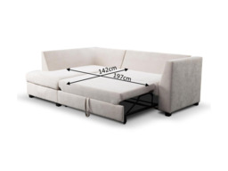 Sophia Corner Sofa Bed with Storage Right Facing - thumbnail 5