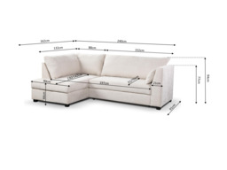 Sophia Corner Sofa Bed with Storage Right Facing - thumbnail 4