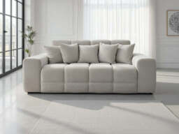 Jacob Ribbed 3-Seater Sofa - Beige