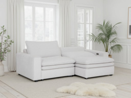 Florence Cloud Ivory Electric Recliner Sofa - Ultimate Comfort & Modern Style - thumbnail 2