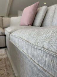 Santorini Sofa Grey Large Corner with Footstool - thumbnail 4