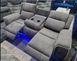 Hannah Electric Recliner 3 & 2 Seater Micro Fibre Sofa - thumbnail 6