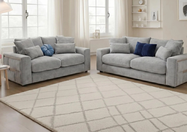 Jupiter 3 & 2-Seater Sofa Set - Grey