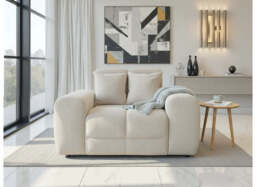 Jacob Ribbed Armchair - Beige