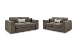 Luxurious Naples 3+2 Sofa Set, Velvet Trimmed, Ultimate Comfort - thumbnail 4