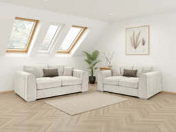 Luxurious Naples 3+2 Sofa Set, Velvet Trimmed, Ultimate Comfort - thumbnail 5