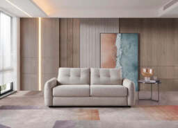 Athens Sofabed Beige/Grey 3 Seater - thumbnail 1