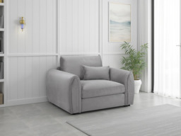 Mirabel Plush Grey Velvet Armchair: Luxurious Comfort for Modern Living Spaces