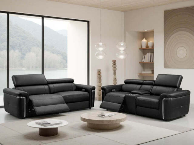 Somerville Electric Recliner Sofa 3+2 Set - image 1