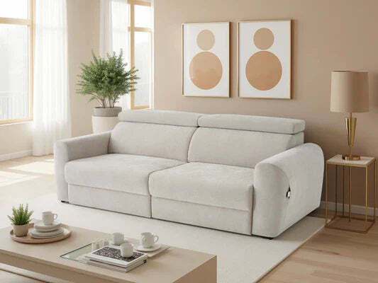 Dakota Electric Sofabed 3 Seater - Beige