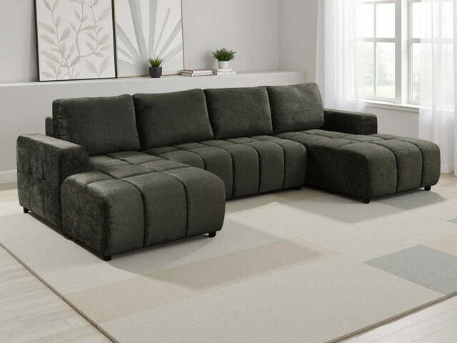 Shanghai Luxury U Shape Corner Sofa bed - image 1