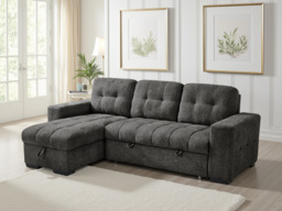 Palermo Universal Corner Sofabed: Stylish, Versatile, Comfortable, Space-Saving Guest Bed - Grey