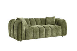 Venice Velvet 3-Seater Sofa - Tufted Design, Deep Cushions - thumbnail 2