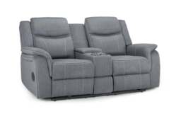 Galaxy Tech Electric Recliner 2 Seater: Black Leather, USB, Cup Holders, Storage - thumbnail 3