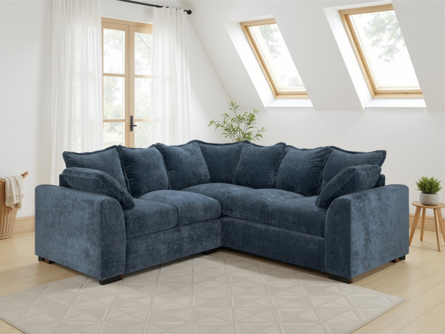 Colbee Corner Sofa: Comfortable, Removable Covers, Polyester Upholstery - image 1