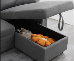 Francesca Corner Sofa Bed with USB, Storage, Cuphoders, Bed and Magazine Pocket - thumbnail 6