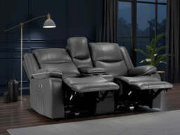 Harald Electric Recliner Sofa: Plush 2-Seater, High-Back Comfort - thumbnail 3