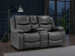 Harald Electric Recliner Sofa: Plush 2-Seater, High-Back Comfort - thumbnail 5