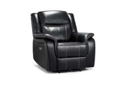 Galaxy Tech Electric Recliner Armchair: USB Ports,  Leather - thumbnail 3