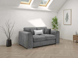 Naples 2-Seater Sofa: Plush Chenille Upholstery, Removable Cushions - thumbnail 3