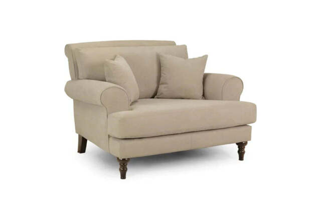Luxurious Fabric Armchair - Summer Sofa Collection - Timeless English Design - Beige