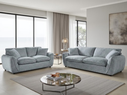 Berlin Cloud Comfort  Fabric 3+2 Sofa Set with Piping Details - thumbnail 1