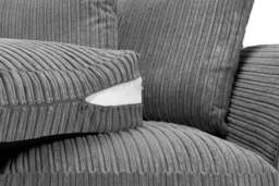 Harley Jumbo Cord Grey 3+2 Sofa Set: Removable Cushions, Wood Frame - thumbnail 3