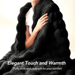 Luxury Faux Fur Throw Blanket - thumbnail 4