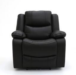 Harald Electric Recliner  Faux Leather Armchair with USB-C Charging - thumbnail 2