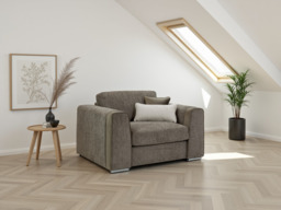 Luxurious Naples Armchair Sofa - Removable Cushions, Plush Comfort - thumbnail 1