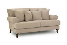 Luxurious  2-Seater Summer Sofa with Scrolled Arms & Anti-Slip Cushions - thumbnail 2