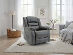 Alva Electric Recliner Armchair with USB-C - Grey