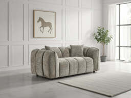 Venice 2&3-Seater Velvet Sofa Set: Channel Tufted Design, Deep Seating - thumbnail 3