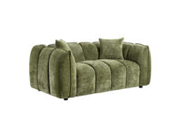 Venice 2&3-Seater Velvet Sofa Set: Channel Tufted Design, Deep Seating - thumbnail 2