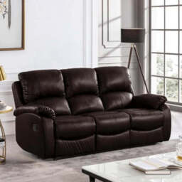 Roma 3 & 2 Seater Faux Leather Manual Recliner Sofa Sets and Armchair - thumbnail 5