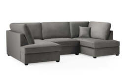 Carnaby Plush  U-Shape Corner Sofa: Spacious, Comfortable, Stylish Living Room Seating - thumbnail 2