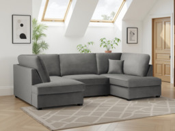 Carnaby Plush  U-Shape Corner Sofa: Spacious, Comfortable, Stylish Living Room Seating - thumbnail 3