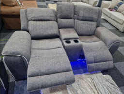 Hannah Electric Recliner 3 & 2 Seater Micro Fibre Sofa - thumbnail 2