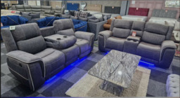 Hannah Electric Recliner 3 & 2 Seater Micro Fibre Sofa - thumbnail 4