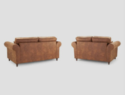 Oakland Faux Leather Sofa 3+2 Seater - thumbnail 3