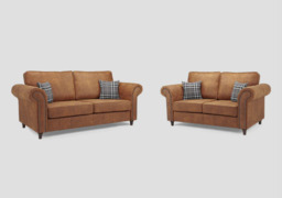 Oakland Faux Leather Sofa 3+2 Seater - thumbnail 1