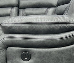Nova Electric Recliner Leather Corner Sofa - thumbnail 6