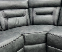 Nova Electric Recliner Leather Corner Sofa - thumbnail 3