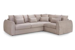 Mirabel L-Shaped Plush Velvet Corner Sofa - thumbnail 5