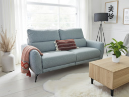 Sorrento Electric Recliner  3 Seater Sofa - Modern Fabric Comfort - Grey