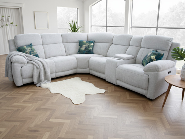 Owen Luxurious Electric Recliner Corner Sofa - image 1