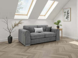 Naples 3-Seater Sofa with Soft Chenille, Removable Cushion Covers - thumbnail 3